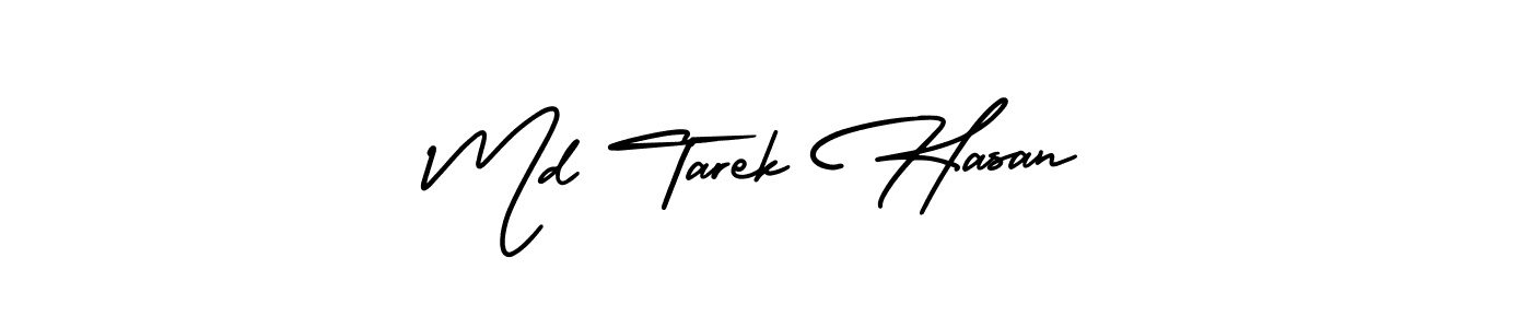 Make a beautiful signature design for name Md Tarek Hasan. With this signature (AmerikaSignatureDemo-Regular) style, you can create a handwritten signature for free. Md Tarek Hasan signature style 3 images and pictures png