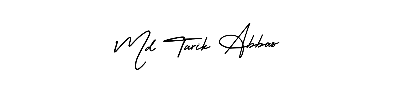 Make a beautiful signature design for name Md Tarik Abbas. With this signature (AmerikaSignatureDemo-Regular) style, you can create a handwritten signature for free. Md Tarik Abbas signature style 3 images and pictures png