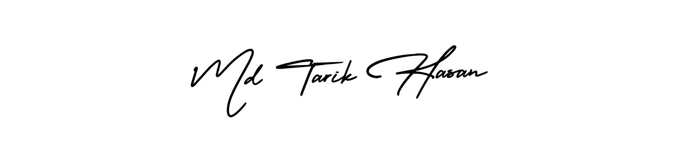 Md Tarik Hasan stylish signature style. Best Handwritten Sign (AmerikaSignatureDemo-Regular) for my name. Handwritten Signature Collection Ideas for my name Md Tarik Hasan. Md Tarik Hasan signature style 3 images and pictures png