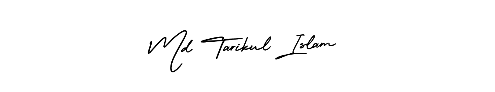 This is the best signature style for the Md Tarikul Islam name. Also you like these signature font (AmerikaSignatureDemo-Regular). Mix name signature. Md Tarikul Islam signature style 3 images and pictures png