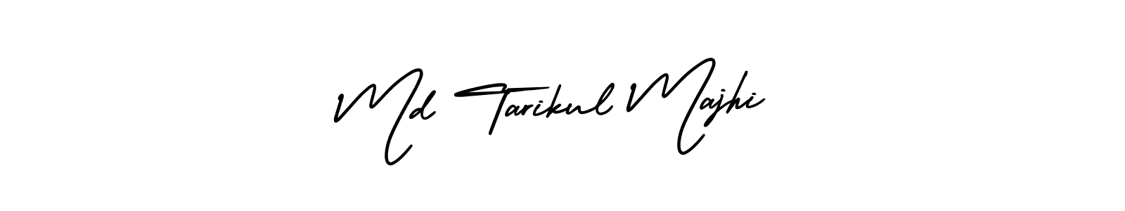 This is the best signature style for the Md Tarikul Majhi name. Also you like these signature font (AmerikaSignatureDemo-Regular). Mix name signature. Md Tarikul Majhi signature style 3 images and pictures png