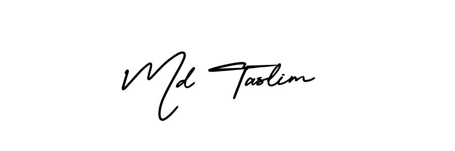 Similarly AmerikaSignatureDemo-Regular is the best handwritten signature design. Signature creator online .You can use it as an online autograph creator for name Md Taslim. Md Taslim signature style 3 images and pictures png