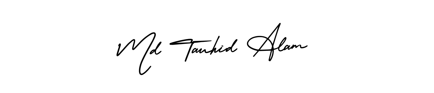 Make a beautiful signature design for name Md Tauhid Alam. With this signature (AmerikaSignatureDemo-Regular) style, you can create a handwritten signature for free. Md Tauhid Alam signature style 3 images and pictures png