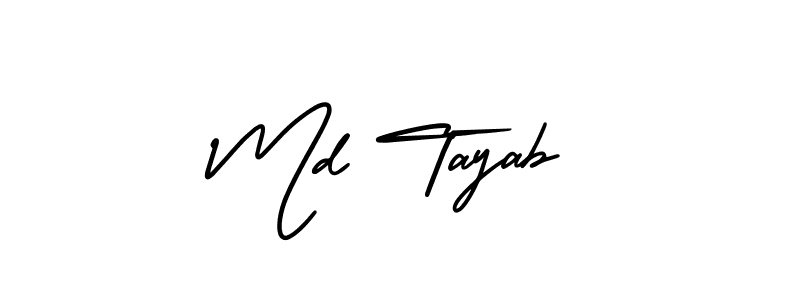 How to Draw Md Tayab signature style? AmerikaSignatureDemo-Regular is a latest design signature styles for name Md Tayab. Md Tayab signature style 3 images and pictures png