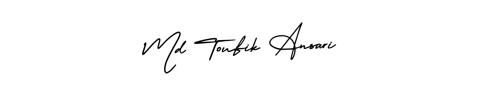 Also we have Md Toufik Ansari name is the best signature style. Create professional handwritten signature collection using AmerikaSignatureDemo-Regular autograph style. Md Toufik Ansari signature style 3 images and pictures png