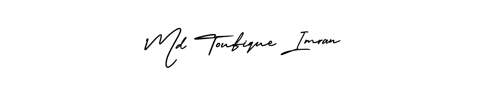 Also You can easily find your signature by using the search form. We will create Md Toufique Imran name handwritten signature images for you free of cost using AmerikaSignatureDemo-Regular sign style. Md Toufique Imran signature style 3 images and pictures png