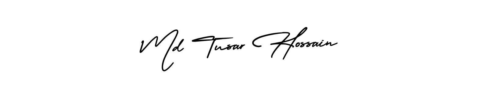 How to make Md Tusar Hossain signature? AmerikaSignatureDemo-Regular is a professional autograph style. Create handwritten signature for Md Tusar Hossain name. Md Tusar Hossain signature style 3 images and pictures png