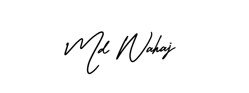 How to make Md Wahaj signature? AmerikaSignatureDemo-Regular is a professional autograph style. Create handwritten signature for Md Wahaj name. Md Wahaj signature style 3 images and pictures png