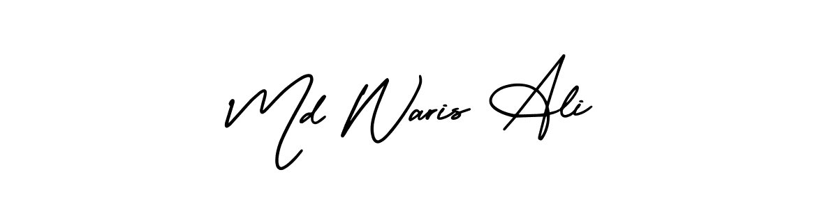 AmerikaSignatureDemo-Regular is a professional signature style that is perfect for those who want to add a touch of class to their signature. It is also a great choice for those who want to make their signature more unique. Get Md Waris Ali name to fancy signature for free. Md Waris Ali signature style 3 images and pictures png