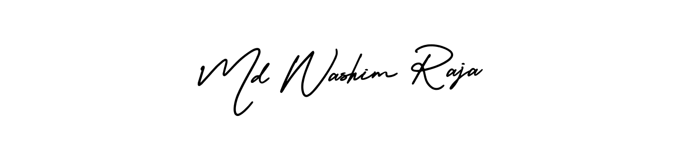 AmerikaSignatureDemo-Regular is a professional signature style that is perfect for those who want to add a touch of class to their signature. It is also a great choice for those who want to make their signature more unique. Get Md Washim Raja name to fancy signature for free. Md Washim Raja signature style 3 images and pictures png