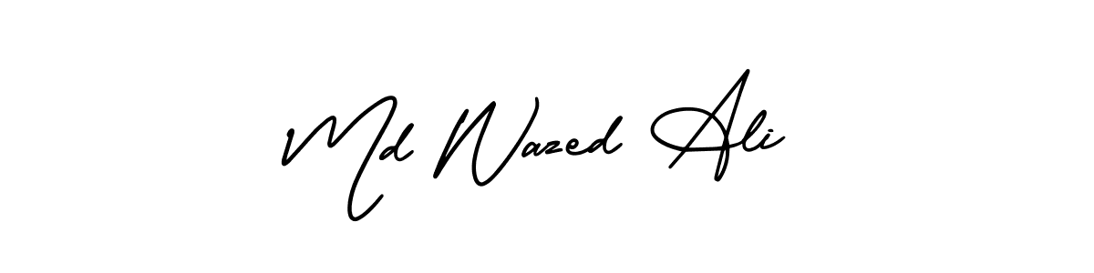 Also we have Md Wazed Ali name is the best signature style. Create professional handwritten signature collection using AmerikaSignatureDemo-Regular autograph style. Md Wazed Ali signature style 3 images and pictures png