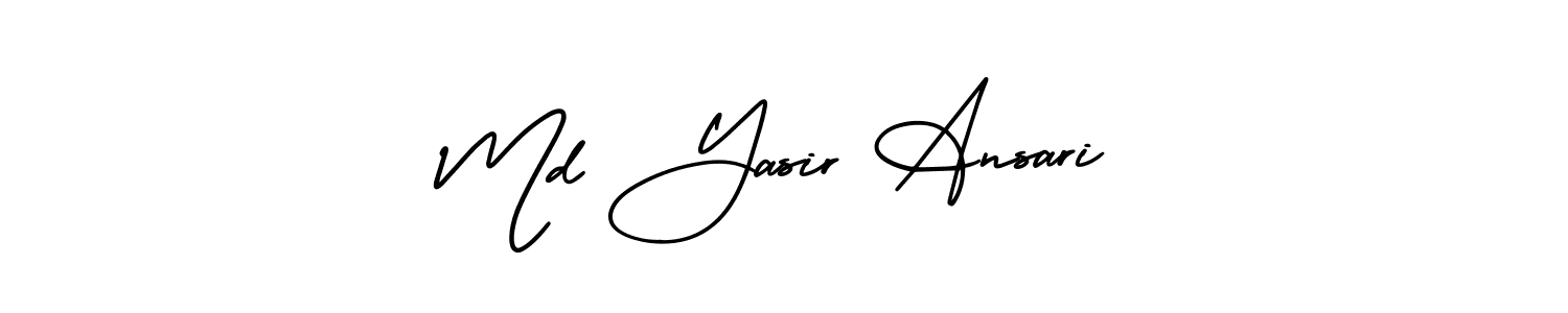 Make a short Md Yasir Ansari signature style. Manage your documents anywhere anytime using AmerikaSignatureDemo-Regular. Create and add eSignatures, submit forms, share and send files easily. Md Yasir Ansari signature style 3 images and pictures png