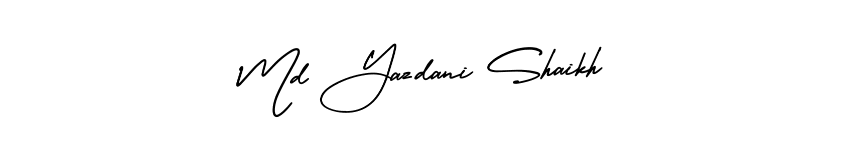 Also we have Md Yazdani Shaikh name is the best signature style. Create professional handwritten signature collection using AmerikaSignatureDemo-Regular autograph style. Md Yazdani Shaikh signature style 3 images and pictures png