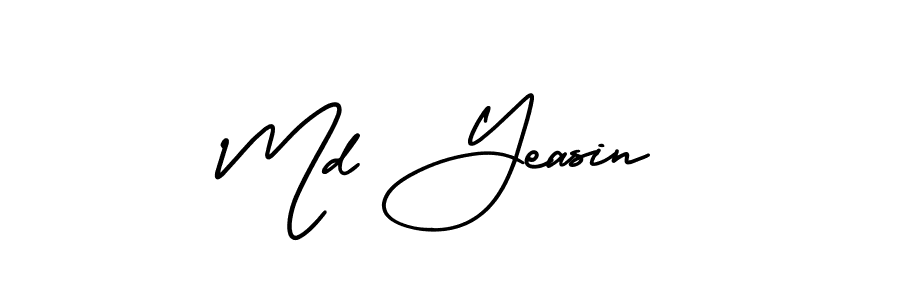 Also we have Md Yeasin name is the best signature style. Create professional handwritten signature collection using AmerikaSignatureDemo-Regular autograph style. Md Yeasin signature style 3 images and pictures png