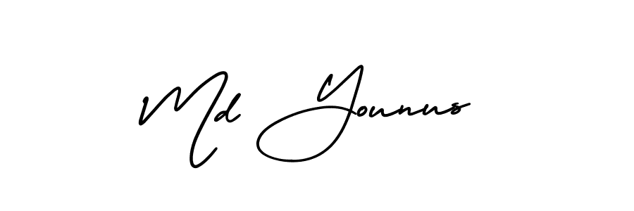 Also You can easily find your signature by using the search form. We will create Md Younus name handwritten signature images for you free of cost using AmerikaSignatureDemo-Regular sign style. Md Younus signature style 3 images and pictures png