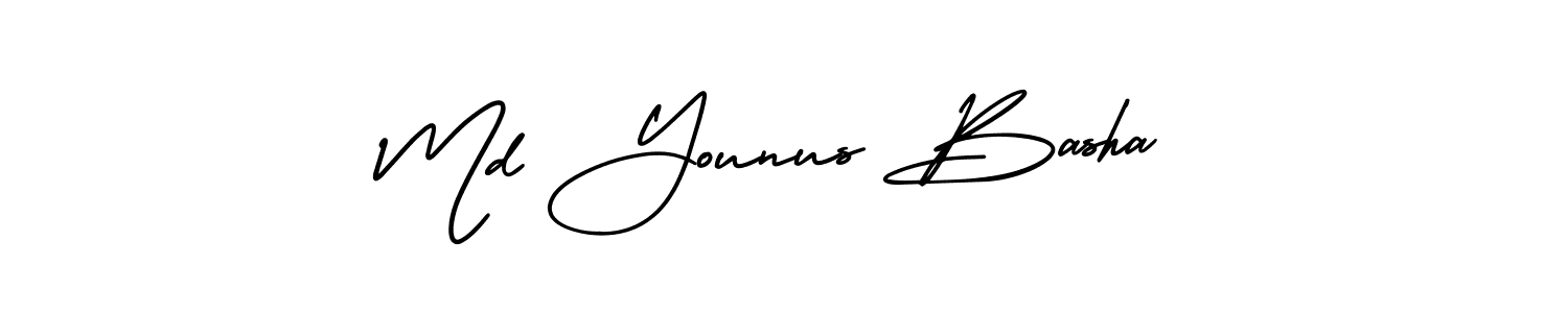 Make a short Md Younus Basha signature style. Manage your documents anywhere anytime using AmerikaSignatureDemo-Regular. Create and add eSignatures, submit forms, share and send files easily. Md Younus Basha signature style 3 images and pictures png