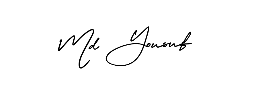 It looks lik you need a new signature style for name Md Yousuf. Design unique handwritten (AmerikaSignatureDemo-Regular) signature with our free signature maker in just a few clicks. Md Yousuf signature style 3 images and pictures png