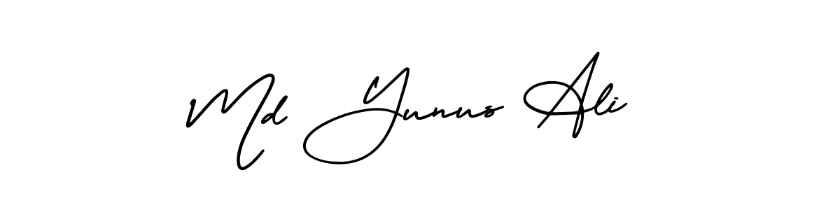 How to make Md Yunus Ali signature? AmerikaSignatureDemo-Regular is a professional autograph style. Create handwritten signature for Md Yunus Ali name. Md Yunus Ali signature style 3 images and pictures png