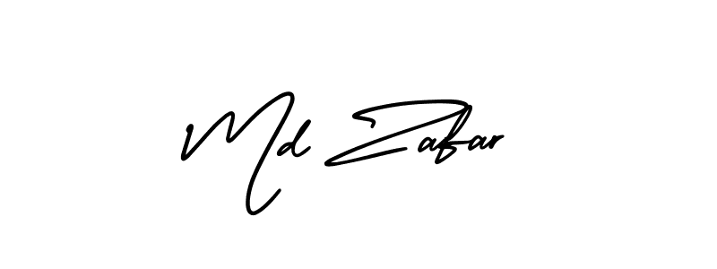 if you are searching for the best signature style for your name Md Zafar. so please give up your signature search. here we have designed multiple signature styles  using AmerikaSignatureDemo-Regular. Md Zafar signature style 3 images and pictures png