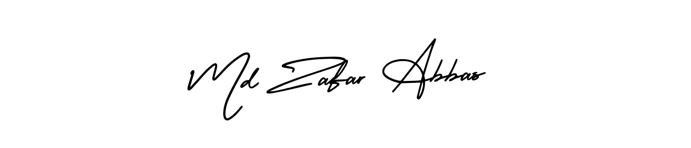 if you are searching for the best signature style for your name Md Zafar Abbas. so please give up your signature search. here we have designed multiple signature styles  using AmerikaSignatureDemo-Regular. Md Zafar Abbas signature style 3 images and pictures png