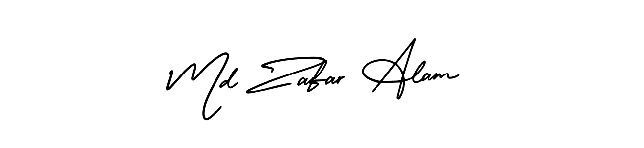 Make a beautiful signature design for name Md Zafar Alam. With this signature (AmerikaSignatureDemo-Regular) style, you can create a handwritten signature for free. Md Zafar Alam signature style 3 images and pictures png