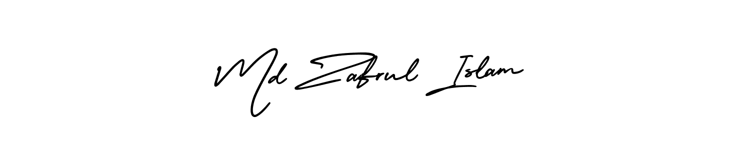 How to make Md Zafrul Islam name signature. Use AmerikaSignatureDemo-Regular style for creating short signs online. This is the latest handwritten sign. Md Zafrul Islam signature style 3 images and pictures png