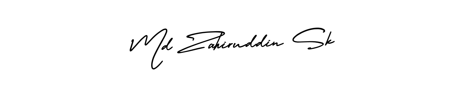 Md Zahiruddin Sk stylish signature style. Best Handwritten Sign (AmerikaSignatureDemo-Regular) for my name. Handwritten Signature Collection Ideas for my name Md Zahiruddin Sk. Md Zahiruddin Sk signature style 3 images and pictures png