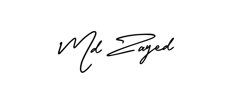 Similarly AmerikaSignatureDemo-Regular is the best handwritten signature design. Signature creator online .You can use it as an online autograph creator for name Md Zayed. Md Zayed signature style 3 images and pictures png