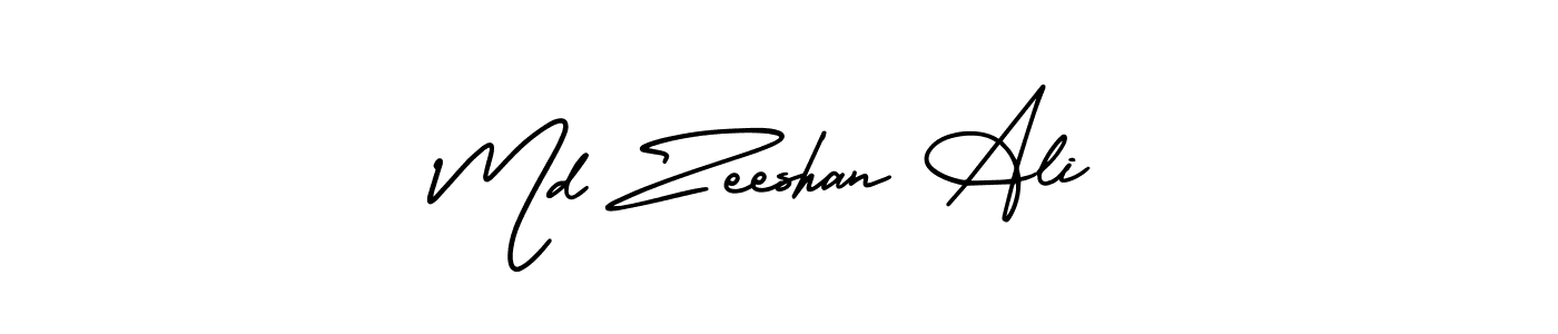 It looks lik you need a new signature style for name Md Zeeshan Ali. Design unique handwritten (AmerikaSignatureDemo-Regular) signature with our free signature maker in just a few clicks. Md Zeeshan Ali signature style 3 images and pictures png