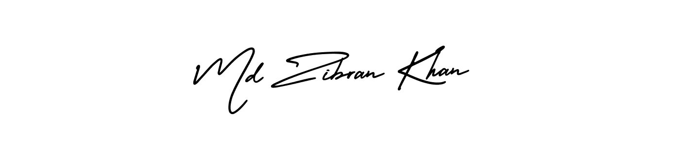 How to make Md Zibran Khan signature? AmerikaSignatureDemo-Regular is a professional autograph style. Create handwritten signature for Md Zibran Khan name. Md Zibran Khan signature style 3 images and pictures png