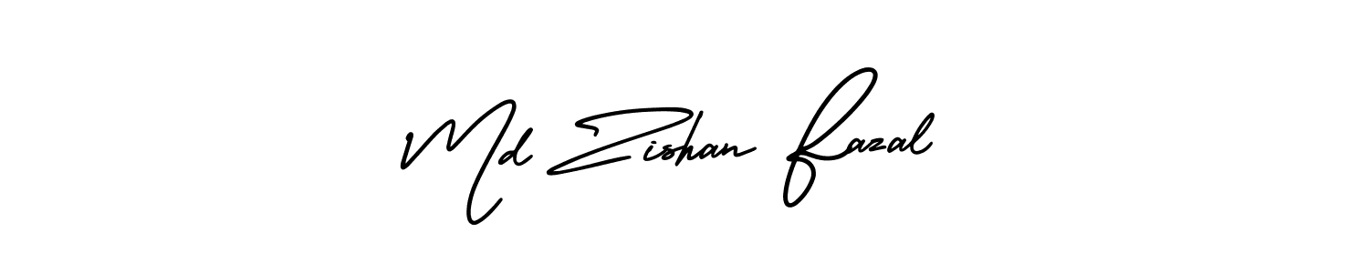 Also You can easily find your signature by using the search form. We will create Md Zishan Fazal name handwritten signature images for you free of cost using AmerikaSignatureDemo-Regular sign style. Md Zishan Fazal signature style 3 images and pictures png