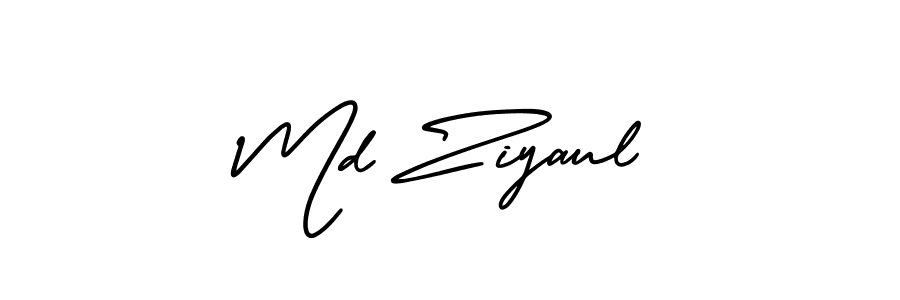 AmerikaSignatureDemo-Regular is a professional signature style that is perfect for those who want to add a touch of class to their signature. It is also a great choice for those who want to make their signature more unique. Get Md Ziyaul name to fancy signature for free. Md Ziyaul signature style 3 images and pictures png