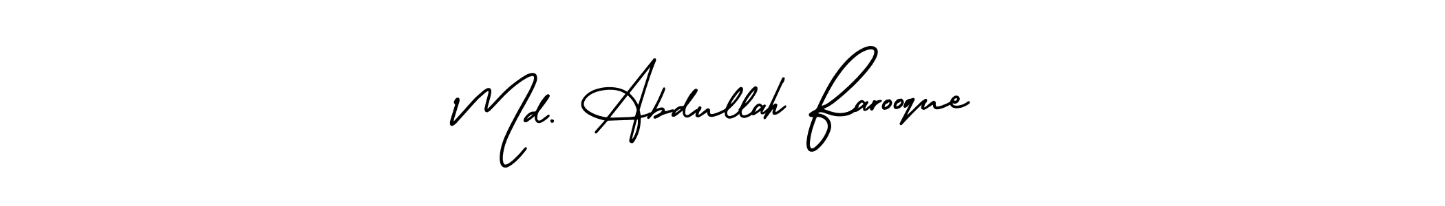 Here are the top 10 professional signature styles for the name Md. Abdullah Farooque. These are the best autograph styles you can use for your name. Md. Abdullah Farooque signature style 3 images and pictures png