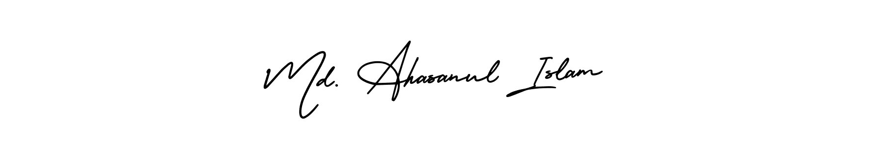 Create a beautiful signature design for name Md. Ahasanul Islam. With this signature (AmerikaSignatureDemo-Regular) fonts, you can make a handwritten signature for free. Md. Ahasanul Islam signature style 3 images and pictures png