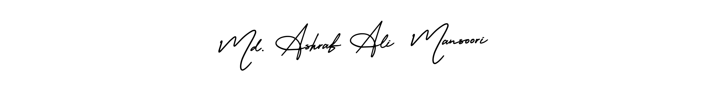 How to Draw Md. Ashraf Ali  Mansoori signature style? AmerikaSignatureDemo-Regular is a latest design signature styles for name Md. Ashraf Ali  Mansoori. Md. Ashraf Ali  Mansoori signature style 3 images and pictures png