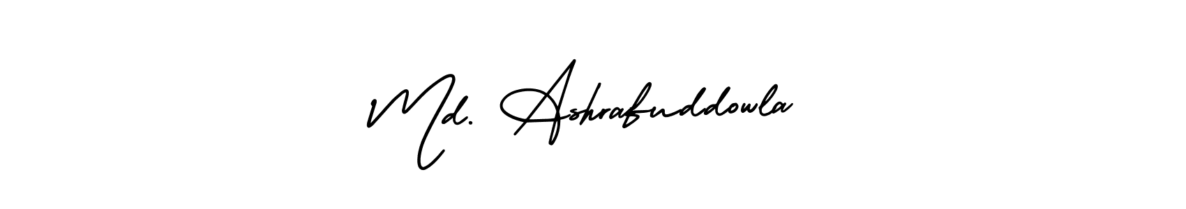 Make a beautiful signature design for name Md. Ashrafuddowla. With this signature (AmerikaSignatureDemo-Regular) style, you can create a handwritten signature for free. Md. Ashrafuddowla signature style 3 images and pictures png