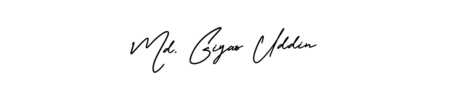 Also You can easily find your signature by using the search form. We will create Md. Giyas Uddin name handwritten signature images for you free of cost using AmerikaSignatureDemo-Regular sign style. Md. Giyas Uddin signature style 3 images and pictures png