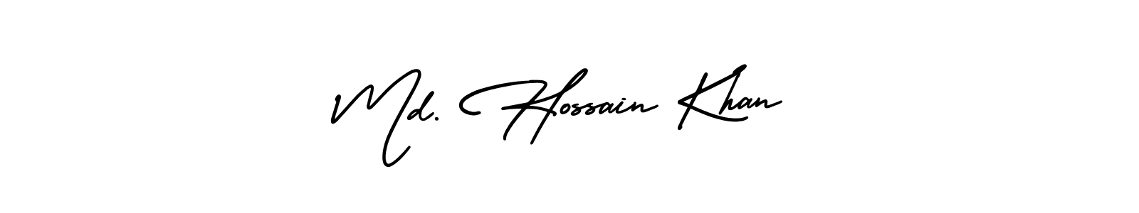 Md. Hossain Khan stylish signature style. Best Handwritten Sign (AmerikaSignatureDemo-Regular) for my name. Handwritten Signature Collection Ideas for my name Md. Hossain Khan. Md. Hossain Khan signature style 3 images and pictures png