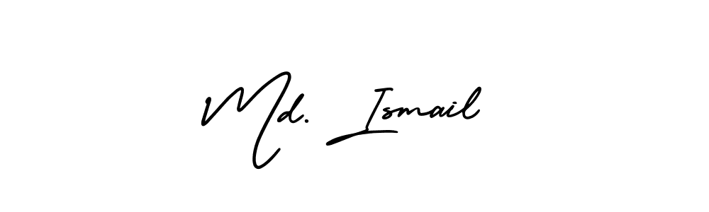 Create a beautiful signature design for name Md. Ismail. With this signature (AmerikaSignatureDemo-Regular) fonts, you can make a handwritten signature for free. Md. Ismail signature style 3 images and pictures png