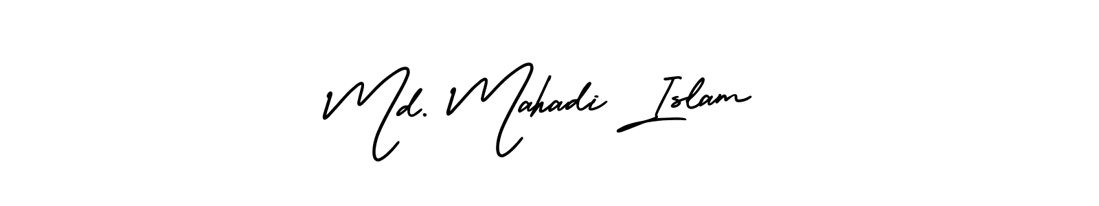 Design your own signature with our free online signature maker. With this signature software, you can create a handwritten (AmerikaSignatureDemo-Regular) signature for name Md. Mahadi Islam. Md. Mahadi Islam signature style 3 images and pictures png