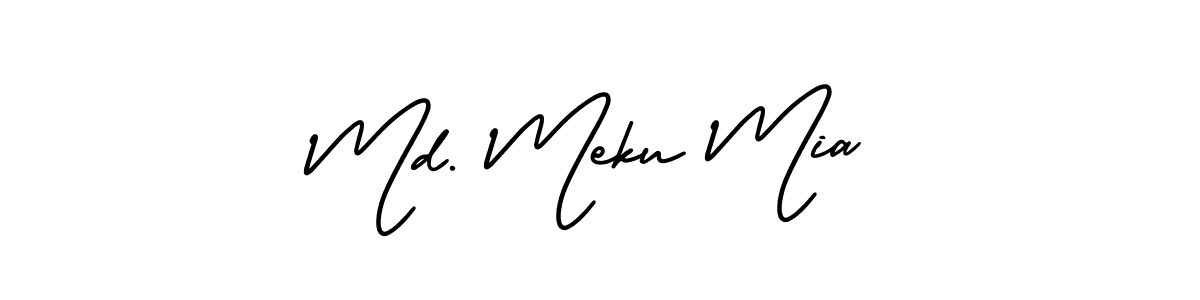 if you are searching for the best signature style for your name Md. Meku Mia. so please give up your signature search. here we have designed multiple signature styles  using AmerikaSignatureDemo-Regular. Md. Meku Mia signature style 3 images and pictures png