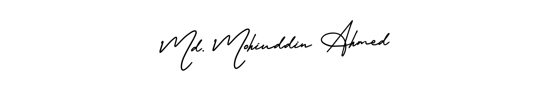 Also we have Md. Mohiuddin Ahmed name is the best signature style. Create professional handwritten signature collection using AmerikaSignatureDemo-Regular autograph style. Md. Mohiuddin Ahmed signature style 3 images and pictures png