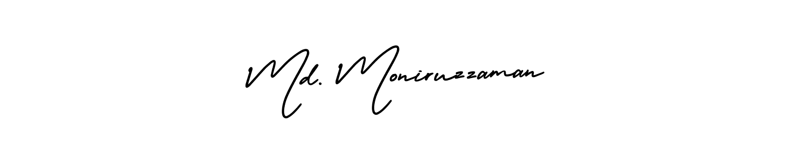 How to make Md. Moniruzzaman signature? AmerikaSignatureDemo-Regular is a professional autograph style. Create handwritten signature for Md. Moniruzzaman name. Md. Moniruzzaman signature style 3 images and pictures png