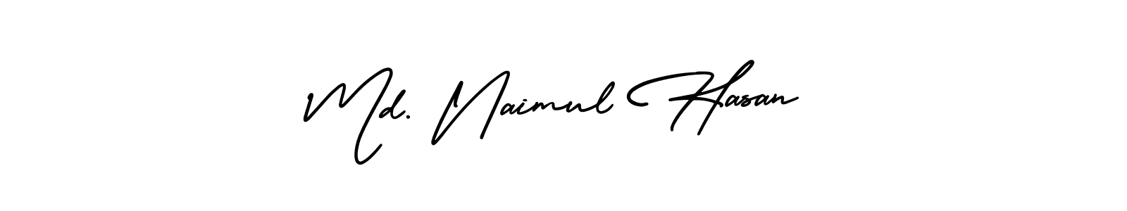 Similarly AmerikaSignatureDemo-Regular is the best handwritten signature design. Signature creator online .You can use it as an online autograph creator for name Md. Naimul Hasan. Md. Naimul Hasan signature style 3 images and pictures png