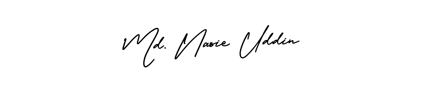 if you are searching for the best signature style for your name Md. Nasie Uddin. so please give up your signature search. here we have designed multiple signature styles  using AmerikaSignatureDemo-Regular. Md. Nasie Uddin signature style 3 images and pictures png