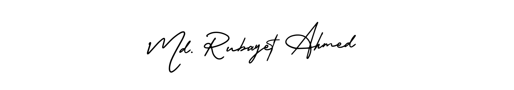 Also You can easily find your signature by using the search form. We will create Md. Rubayet Ahmed name handwritten signature images for you free of cost using AmerikaSignatureDemo-Regular sign style. Md. Rubayet Ahmed signature style 3 images and pictures png