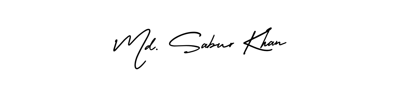 Also You can easily find your signature by using the search form. We will create Md. Sabur Khan name handwritten signature images for you free of cost using AmerikaSignatureDemo-Regular sign style. Md. Sabur Khan signature style 3 images and pictures png