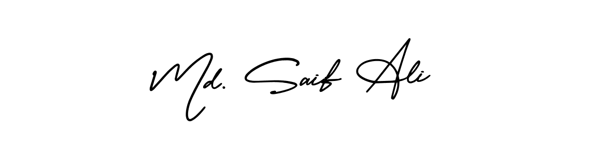 It looks lik you need a new signature style for name Md. Saif Ali. Design unique handwritten (AmerikaSignatureDemo-Regular) signature with our free signature maker in just a few clicks. Md. Saif Ali signature style 3 images and pictures png