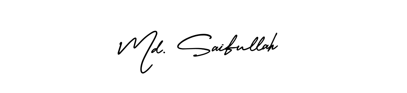 It looks lik you need a new signature style for name Md. Saifullah. Design unique handwritten (AmerikaSignatureDemo-Regular) signature with our free signature maker in just a few clicks. Md. Saifullah signature style 3 images and pictures png