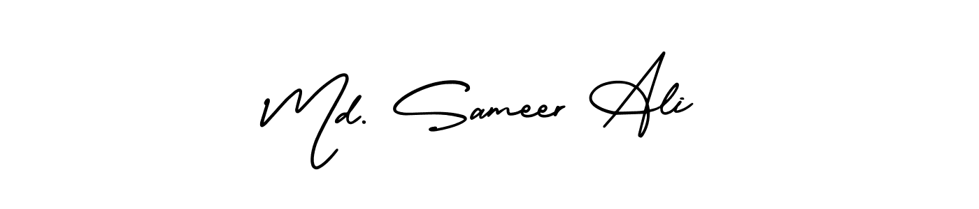 Also You can easily find your signature by using the search form. We will create Md. Sameer Ali name handwritten signature images for you free of cost using AmerikaSignatureDemo-Regular sign style. Md. Sameer Ali signature style 3 images and pictures png